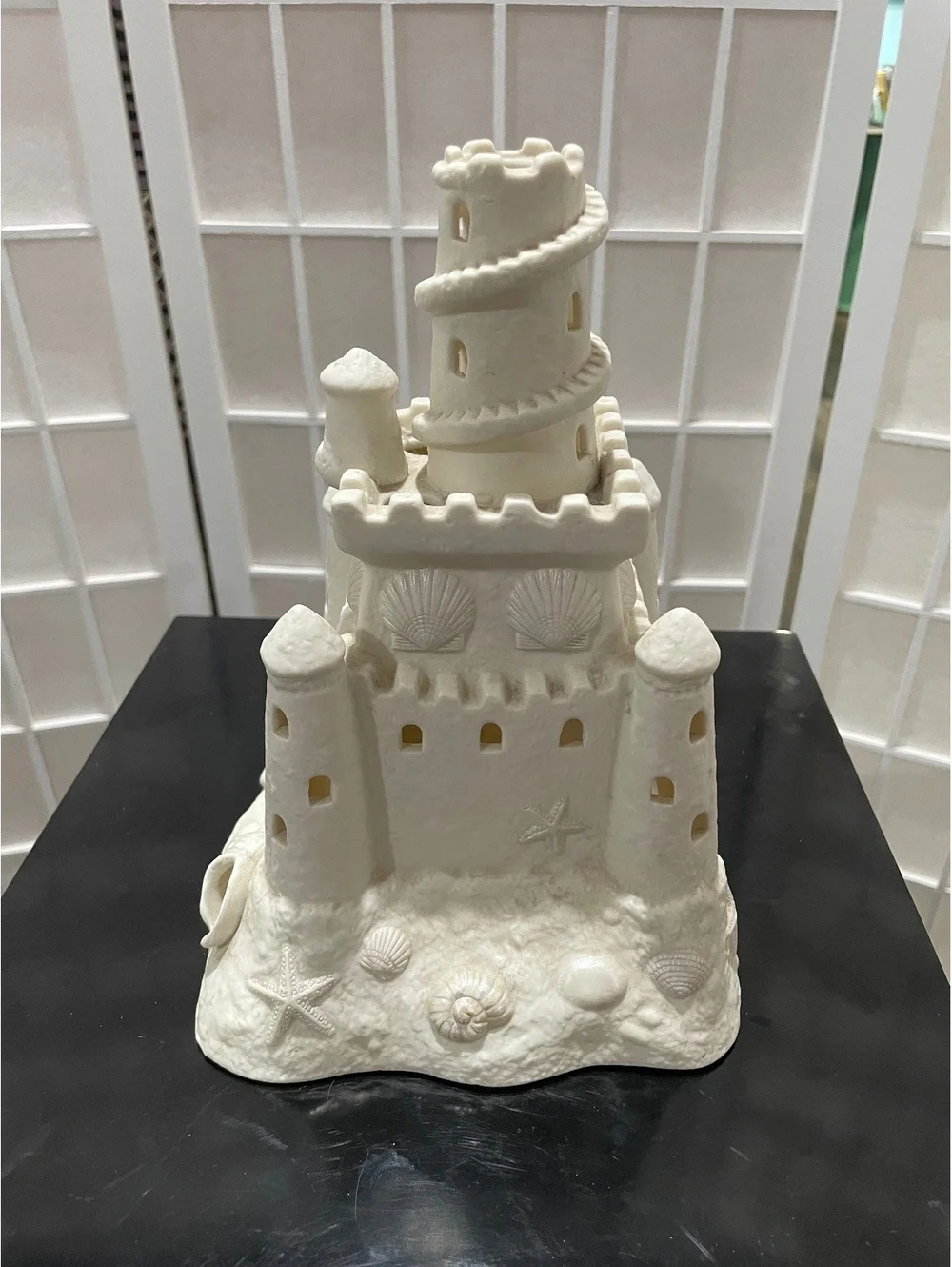 Vintage PartyLite Beach Sand Castle Shell Tea Light Holder